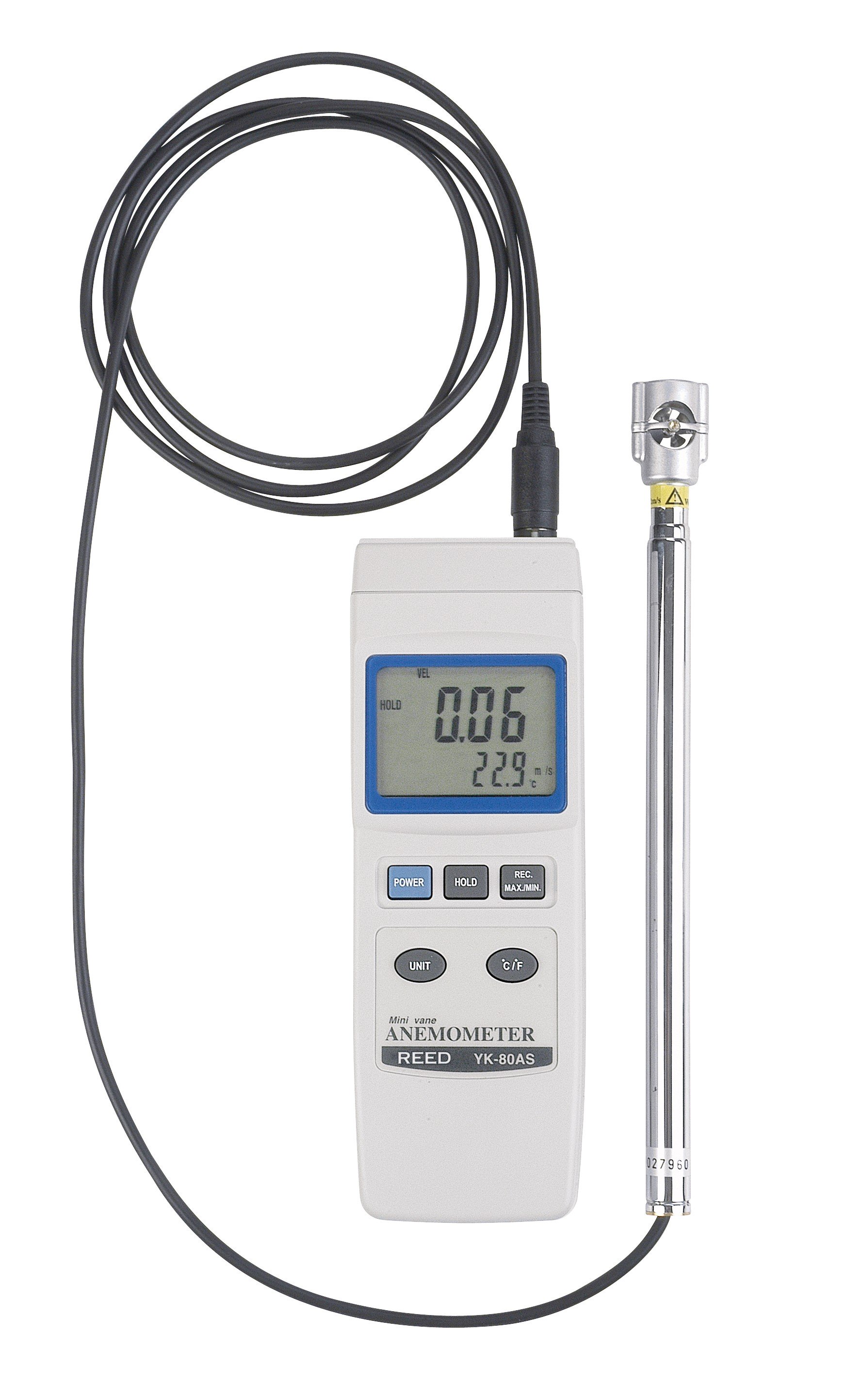 REED YK-80AS Mini-Vane Thermo-Anemometer-